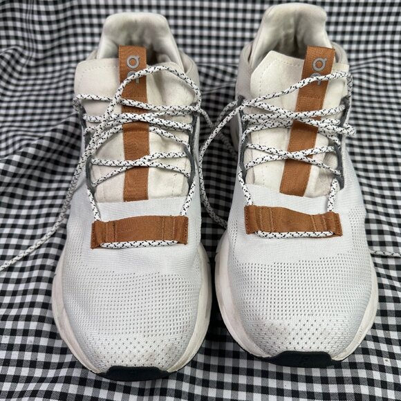 On Running Women's Cloudnova Low Top Walking Runner Sneakers Brown White Size 10 - Picture 2 of 7